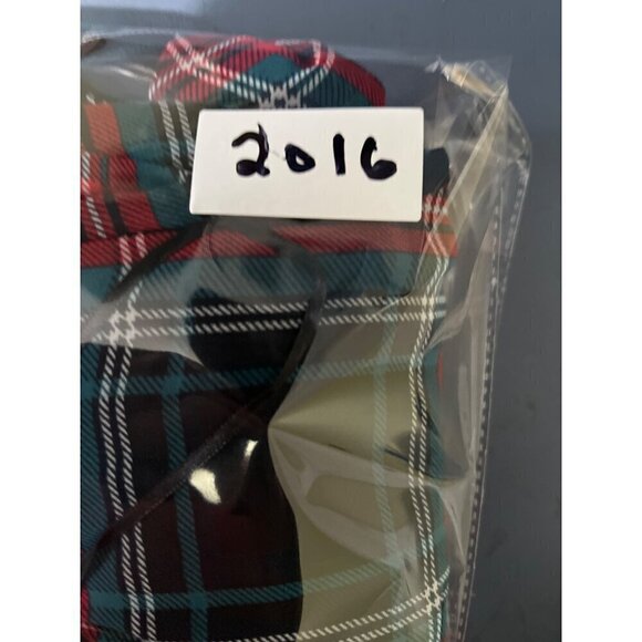 Draper James Womens Plaid Ruffle Hem Dress Drop waist Black/Red - Picture 8 of 8